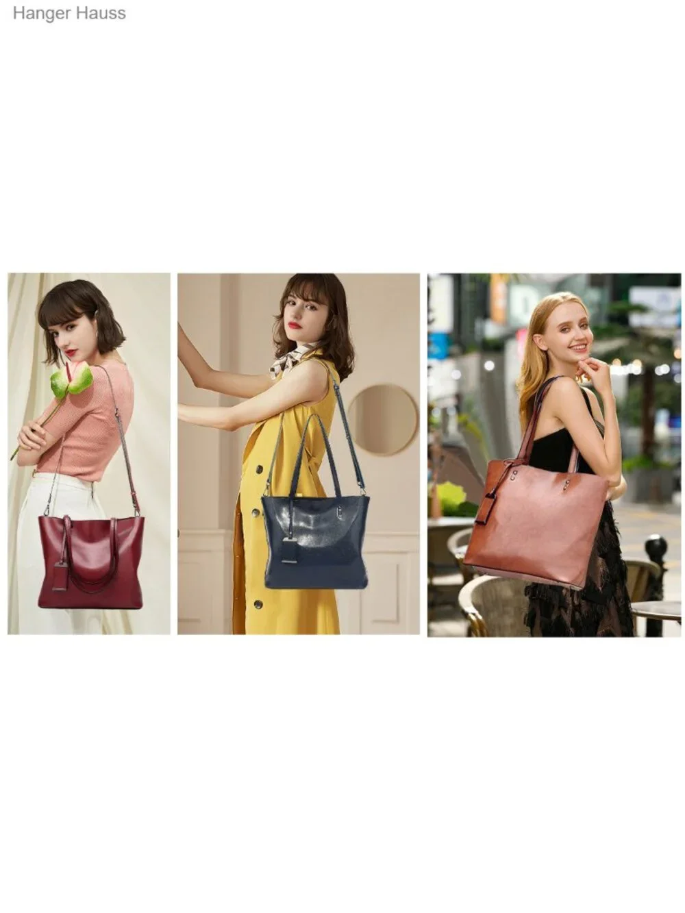 Women's Top Handle Satchel Handbag Tote Purse Faux Leather Shoulder Bag